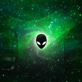 Laptop alien aesthetic wallpaper