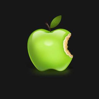iPhone green logos wallpaper