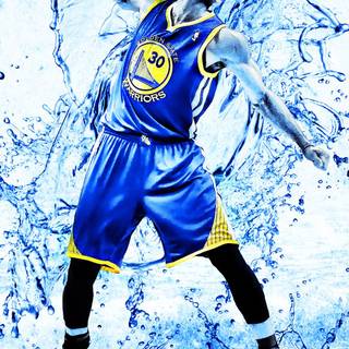 Steph Curry and Lebron red and blue wallpaper