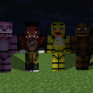 Minecraft FNAF wallpaper