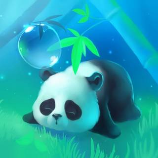 Gamer panda wallpaper