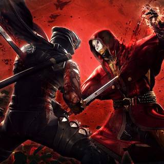 Ninja sword fight wallpaper