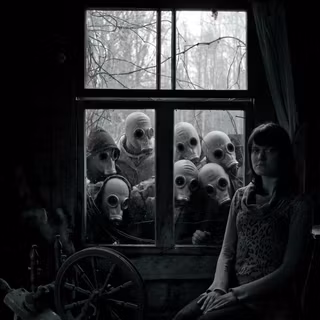 Mask men and women wallpaper