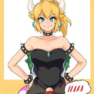 Bowsette mobile wallpaper