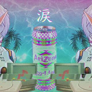 Aesthetic desktop vaporwave wallpaper