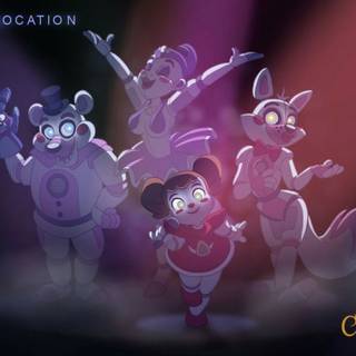 Funtime Foxy and Mangle wallpaper