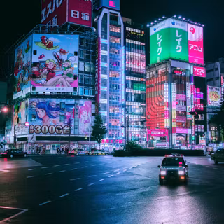 City anime pink wallpaper