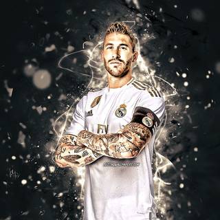 Sergio Ramos 2020 desktop wallpaper