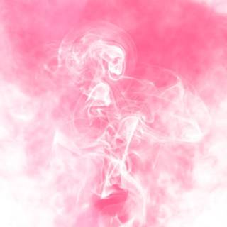 Smokey pink and blue wallpaper