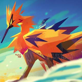 Galarian Zapdos wallpaper