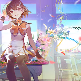 Anime girl uniform wallpaper