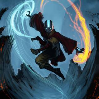 Avatar Aang Android wallpaper