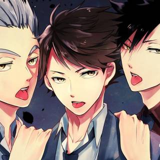 Cute Haikyuu desktop wallpaper