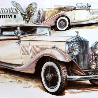 Rolls Royce vintage car wallpaper