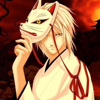 Mask boy anime wallpaper