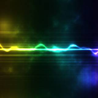 Neon rainbows desktop wallpaper