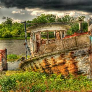 Junk boats wallpaper