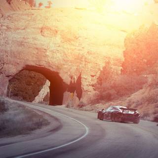 Smoke tunnel wallpaper