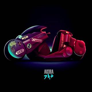 Retro wave anime wallpaper