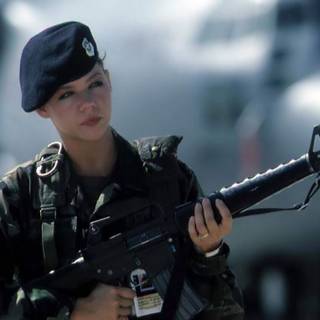 Soldier women wallpaper