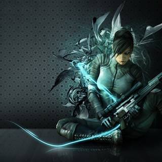 Women sniper wallpaper