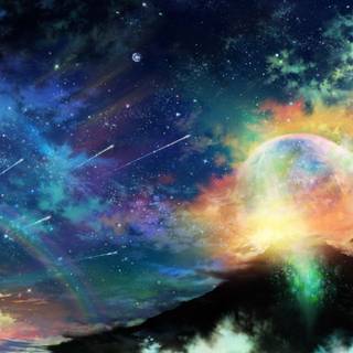 Colorful Galaxy computer wallpaper