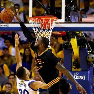 Curry vs James wallpaper