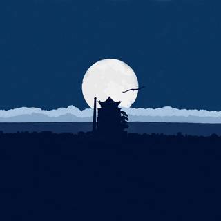 Minimalist anime 4k wallpaper