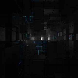 Minimalist desktop dark blue wallpaper