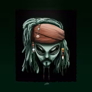 Captain Jack Sparrow anime fanart HD wallpaper