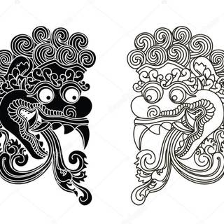 Traditional masks wallpaper