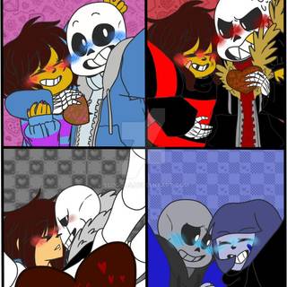 Underswap sans x underfell sans wallpaper