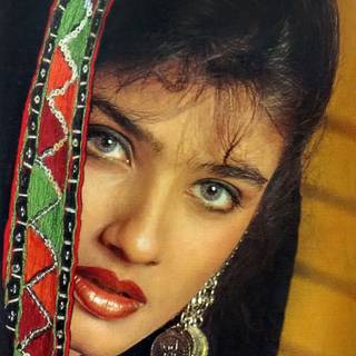 Raveena Tandon retro HD wallpaper