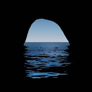 Minimalist ocean wallpaper