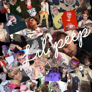Lil Peep aesthetic collage wallpaper