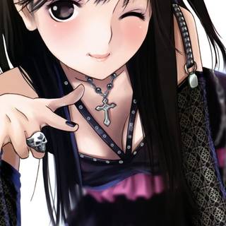 Anime girl cute Android wallpaper