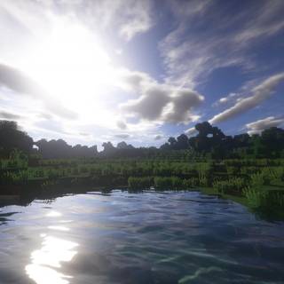 Desktop HD Minecraft Shaders wallpaper