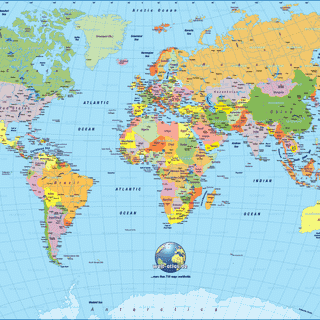 World map HD