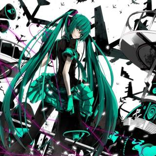 Miku dark Kawaii wallpaper