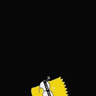 Sad cartoon iPhone wallpaper
