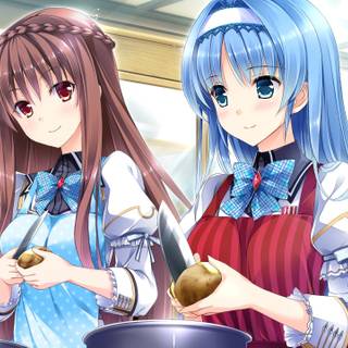 Anime kitchen wallpaper