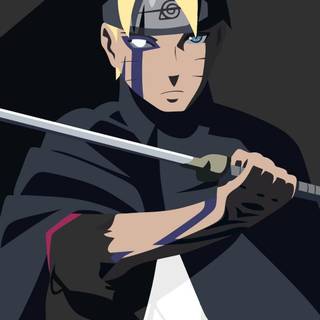 Boruto Jougan minimal 4k wallpaper