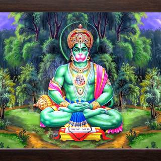 Hanuman meditation wallpaper