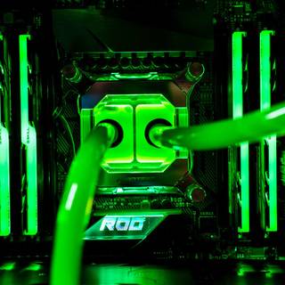 Neon green aesthetic wallpaper