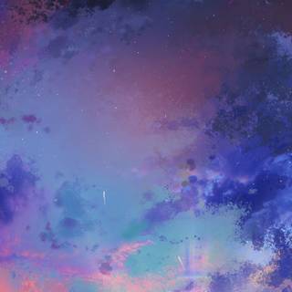 Aesthetic anime sunset wallpaper