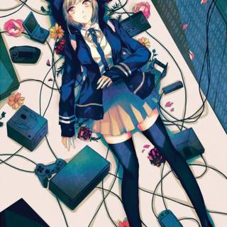 Anime gamer girls wallpaper