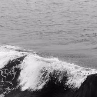 Black horizon daytime wallpaper