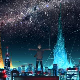 Anime scenery cover wallpaper