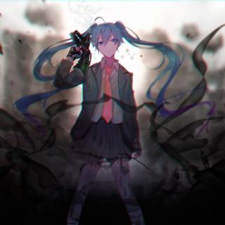 Anime Hatsune Miku 4k wallpaper