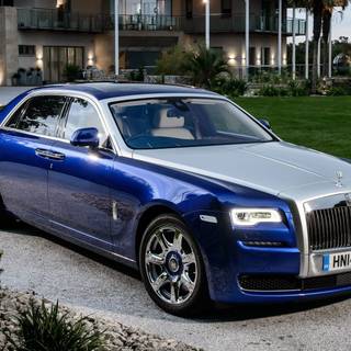 Blue Rolls Royce wallpaper